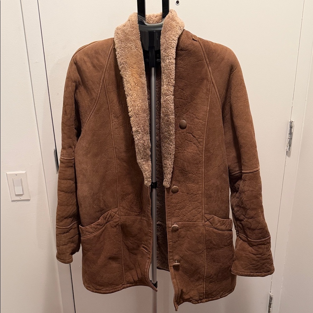 Vintage Brown Shearling Jacket